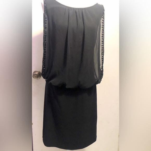Scarlett, Black Sleeveless, Embellished Chiffon, cocktail Dress, SZ 08 - Picture 2 of 16